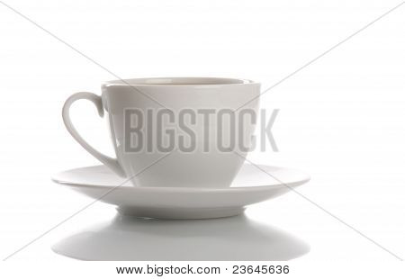 Hvid kop kaffe