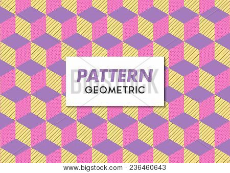 Pattern Geometric Seamless Memphis Trend Design Concept
