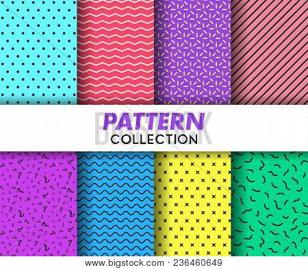 Pattern Seamless Collection Color Modern Design Concept
