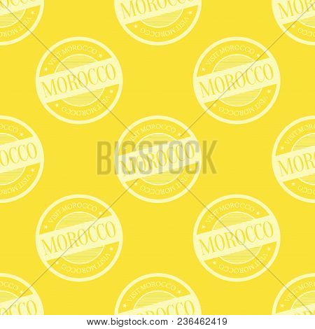 Morocco Seamless Pattern. Seamless Badge Pattern, Backdrop For Your Design.
