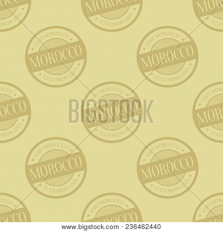 Morocco Seamless Pattern. Seamless Badge Pattern, Backdrop For Your Design.
