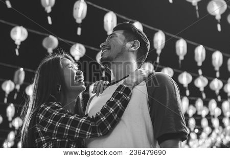 Asian couple at Chinese fastival