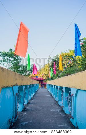 Bridge Between The Village And Bogota Asia Simmer Color