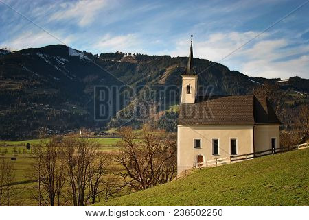 Old Church At Kaprun City In Austria (eu)