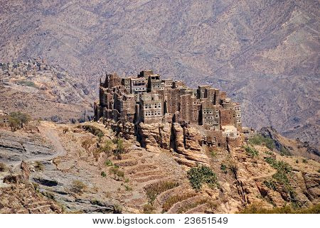 Villaggio di montagna, Yemen