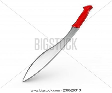 3d Rendering Of Machete, Isolated On White Background.
