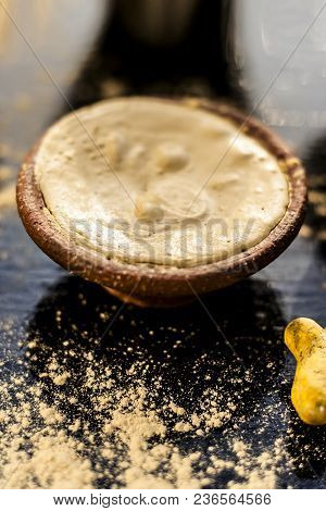 Haldi Ubtan With All Its Ingredients I.e. Aloe Vera Gel,curd Or Yogurt, And Turmeric Removes Acnes A