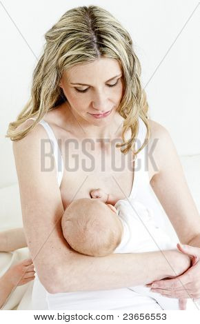 ภาพเหมือนของแม่พยาบาลเด็กของเธอ