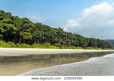 Stunning View Of Radhanagar Beach. Havelock Island Is A Beautiful Small Island Belonging To The Indi