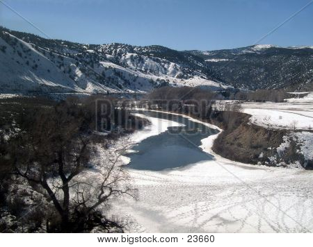 Laghetto d'inverno da treno