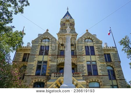 Romanesque Revival Style Fayette County Courthouse In La Grange Texas