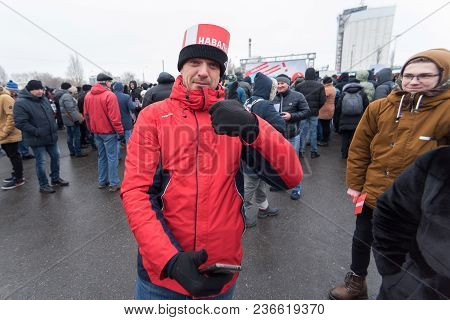 January 28, 2018, Russia, Rostov-on-don. The Meeting Strike Of Voters Directed Against The Elections