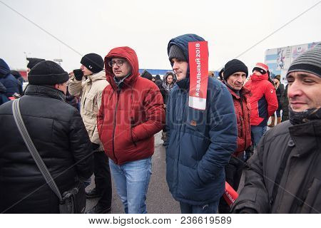 January 28, 2018, Russia, Rostov-on-don. The Meeting Strike Of Voters Directed Against The Elections