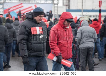 January 28, 2018, Russia, Rostov-on-don. The Meeting Strike Of Voters Directed Against The Elections