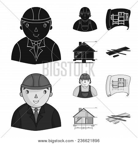 Engineer-constructor, Construction Worker, Site Plan, Technical Drawing Of The House. Architecture S