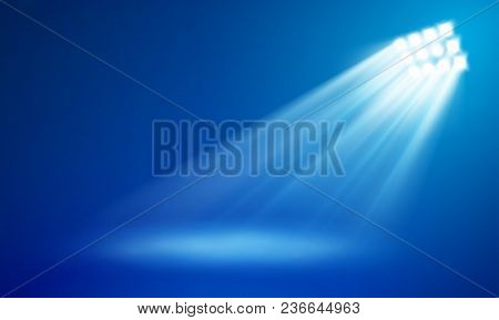 Floodlight Projectors Of Stadium, Eps 10 Contains Transparency.