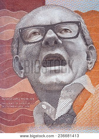 Alfonso Lopez Michelsen Portrait From Colombian Money