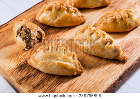 Hot Pasties From Butter Enriched Puff Pastry Filled With Minced