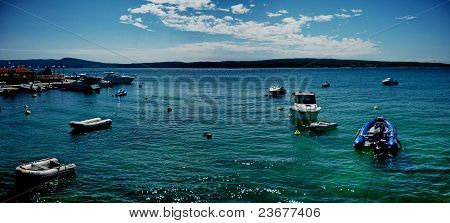 Panorama de la mer Adriatique