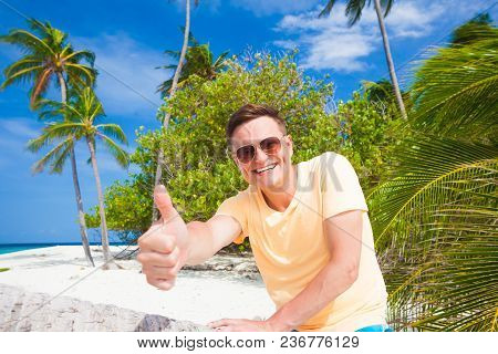 Remote Tropical Beaches And Countries. Travel Concept