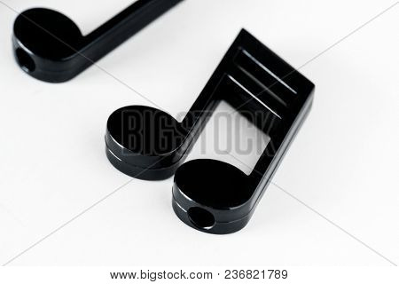 Closeup of music note