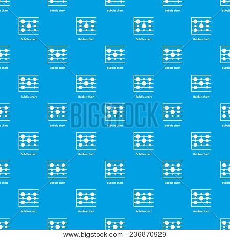Bubble Chart Pattern Vector Seamless Blue Repeat For Any Use