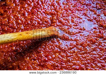 Romanian Traditional Vegetable Stew - Zacusca Preparation