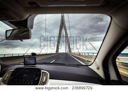 The Normandy Bridge In France