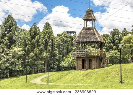 Curitiba, Brazil, December 30, 2017: Ukrainian Catholic Church Is A Tribute To European Immigrants I