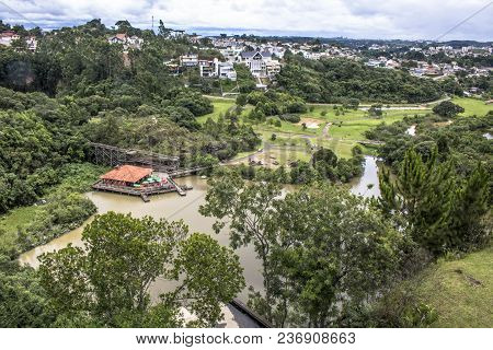 Curitiba, Parana, Brazil, Tangua Park And City Panoramic View