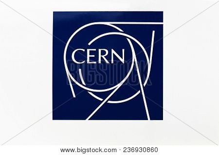 Meyrin, Switzerland - October 1, 2017: The European Organization For Nuclear Research Known As Cern 