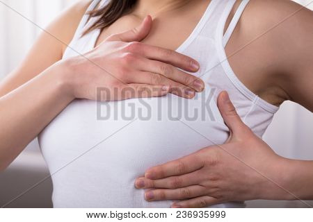 Woman Suffering From Breast Pain