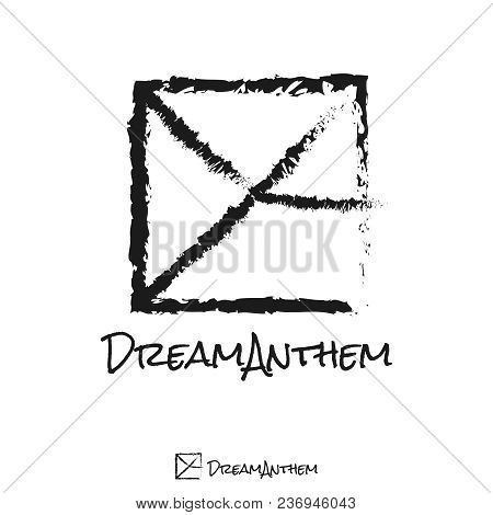 Initial Letter Da On Square Logo. Musician Initial Logo Concept. Logo Template