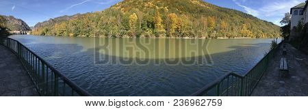 Olt River Seen From Shore Church Cozia