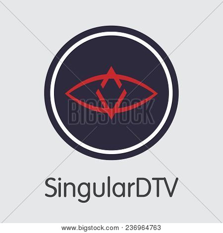 Singulardtv Vector Coin Illustration For Internet Money. Blockchain Cryptocurrency Coin Symbol Of Sn