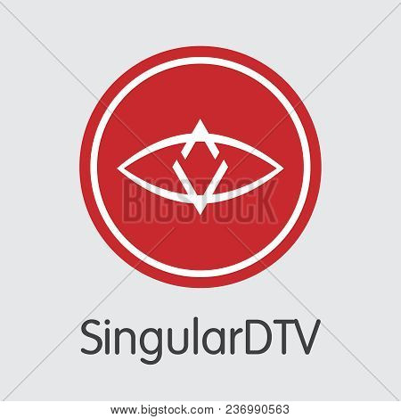 Blockchain Cryptocurrency Singulardtv. Net Banking And Sng Mining Vector Concept. Crypto Currency Mi