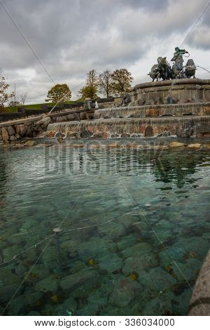 Copenhagen, Denmark: Gefion Fountain In Gefjun Turned Her Four Sons Into Oxen