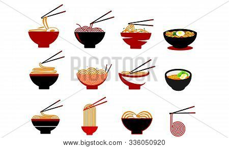 Sellection Noodle Food, Noodle Bowl Logo Vector