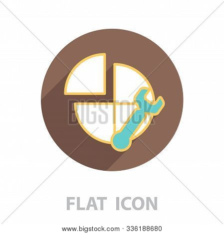 Settings Icon. Vector Illustration In A Flat Style