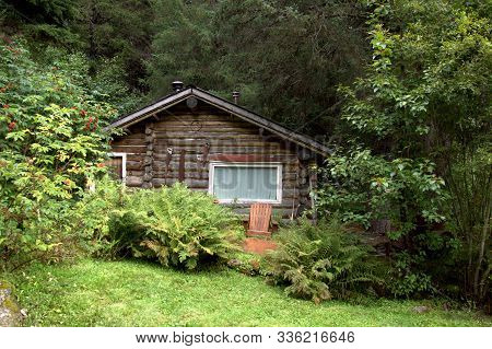 Cabin At The Crow Creek Gold Mine In Girdwood, Alaska