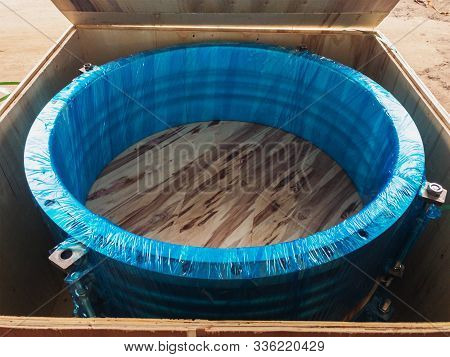 New Packed In Blue Film And Wooden Box Stylophone Heat Exchanger, Ready To Transportation