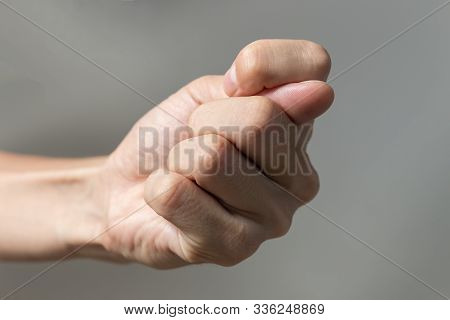 Close Up Of Rude Offensive Insulting Gesture
