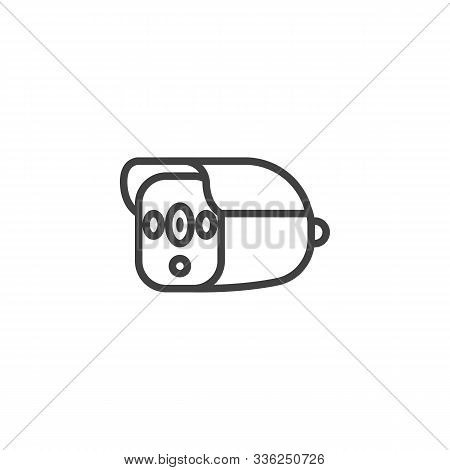 Spy Dvr Recorder Line Icon. Linear Style Sign For Mobile Concept And Web Design. Dvr Camera Recorder