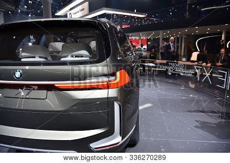 Frankfurt, Germany, September 13-2017: Bmw X7 At Iaa 2017