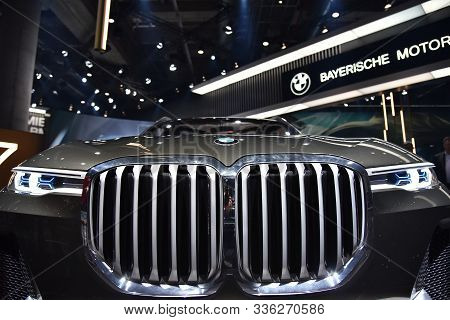 Frankfurt, Germany, September 13-2017: Bmw X7 At Iaa 2017