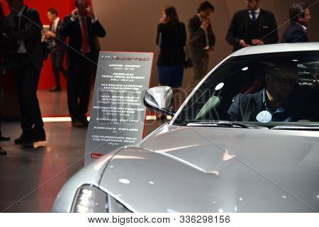 Frankfurt, Germany, September 12-2017: Ferrari 812 Superfast At Iaa 2017