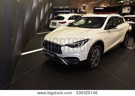 Sofia, Bulgaria, October 13-2017: Infiniti Qx30 At Sofia Motor Show