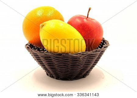 Excellent, beautiful, healthy citrus fruits on a white background
