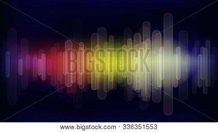 Digital Abstract Sound Wave Light Effect Equalizer Background