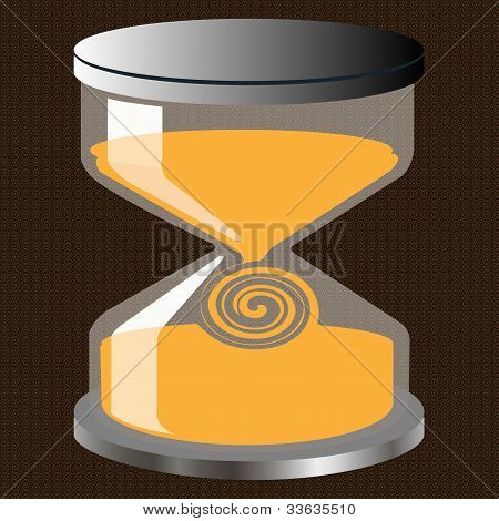 Dekorative timeglas figur